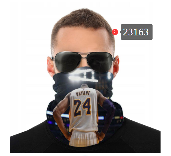 NBA 2021 Los Angeles Lakers #24 kobe bryant 23163 Dust mask with filter->nba dust mask->Sports Accessory